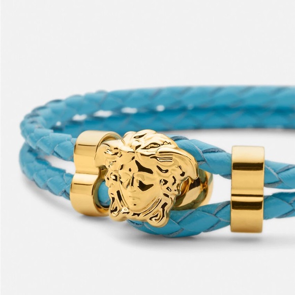 Versace Braided Calf Leather Bracelet! - Picture 2 of 5